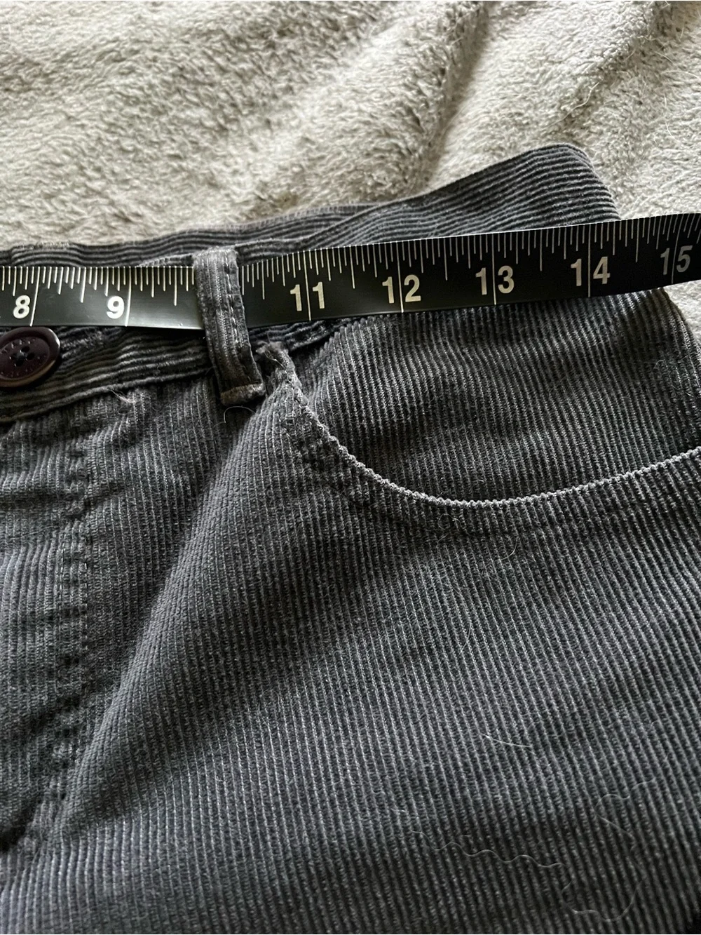 Marc Jacobs Charcoal Gray Corduroy Boot Cut Pants
